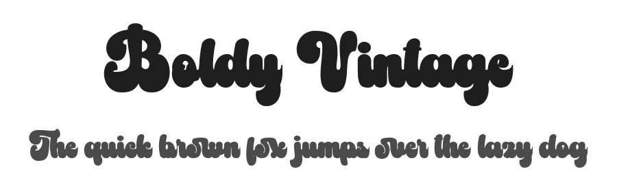 Boldy Vintage by Din Studio — Decorative Font