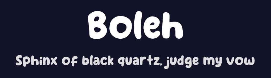 Boleh by Khurasan — Decorative Font — thumbnail 2