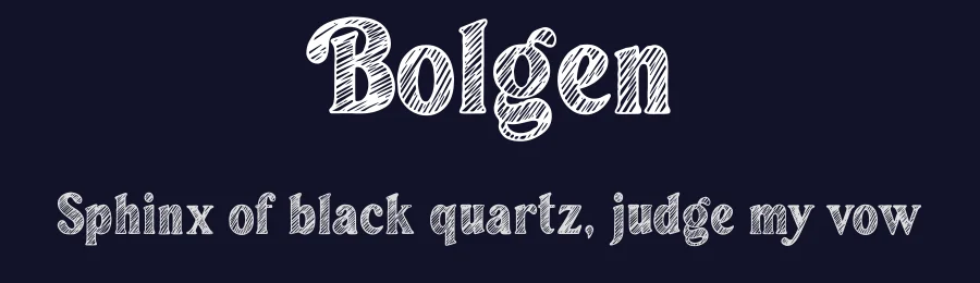 Bolgen by Blankids — Decorative Font — thumbnail 2