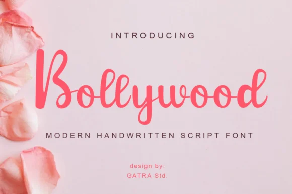 Bollywood Font by Gatra Std — Script Handwritten Font