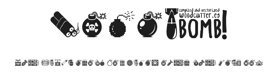 Bomb! by Woodcutter — Dingbats Font