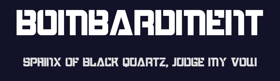 Bombardment by Vladimir Nikolic — Decorative Font — thumbnail 2