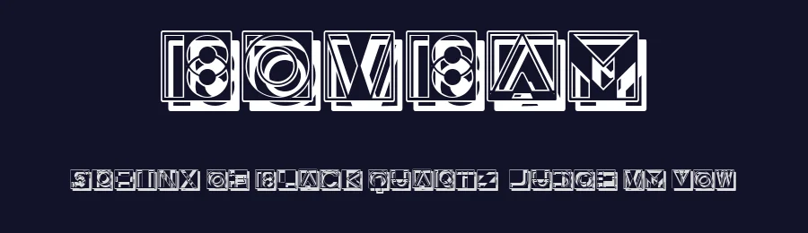 Bombay by Vladimir Nikolic — Decorative Font — thumbnail 2