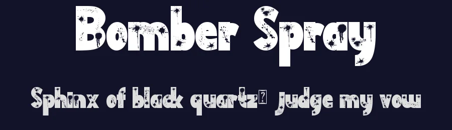 Bomber Spray by Yoga Letter — Decorative Font — thumbnail 2