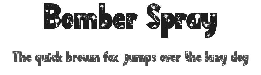 Bomber Spray by Yoga Letter — Decorative Font