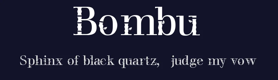 Bombu by María José Casarin — Decorative Font — thumbnail 2