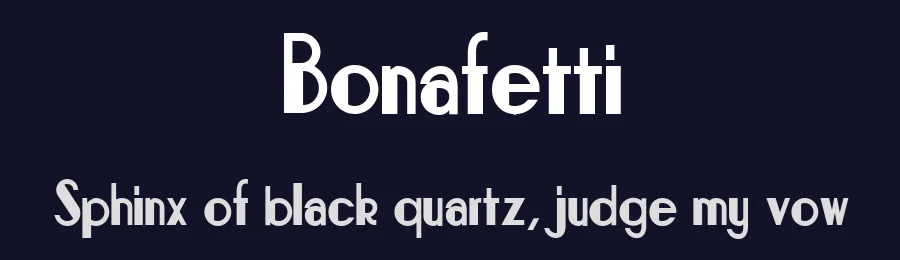 Bonafetti by Luc Mahler — Decorative Font — thumbnail 2
