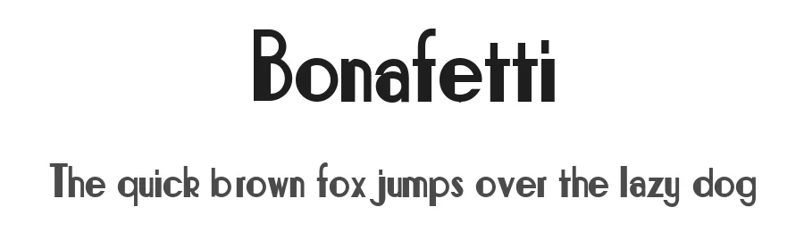 Bonafetti by Luc Mahler — Decorative Font
