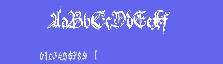 Bonbon Bleu by Holyrose — Blackletter Font — thumbnail 3