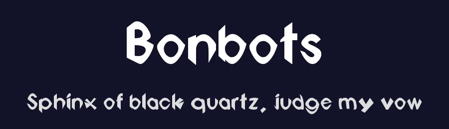 Bonbots by Untitled Motion — Decorative Font — thumbnail 2