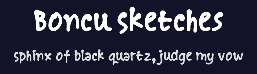 Boncu Sketches by hati — Decorative Font — thumbnail 2