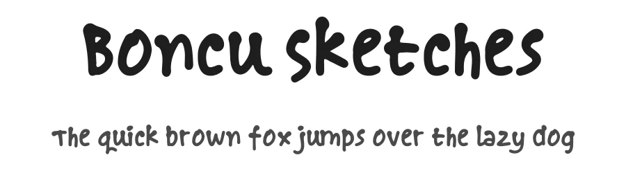 Boncu Sketches by hati — Decorative Font