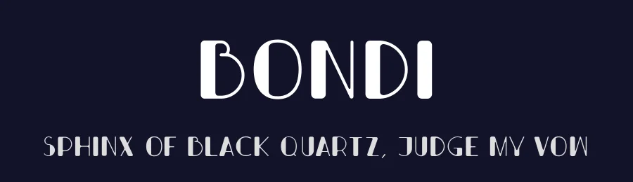 Bondi by Alejo Bergmann — Decorative Font — thumbnail 2