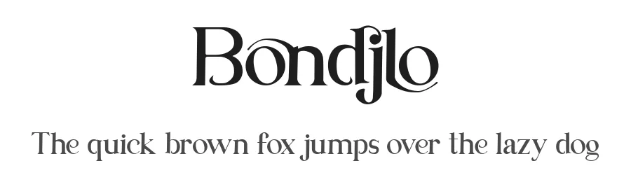 Bondjlo by Muksal Creative — Serif Font