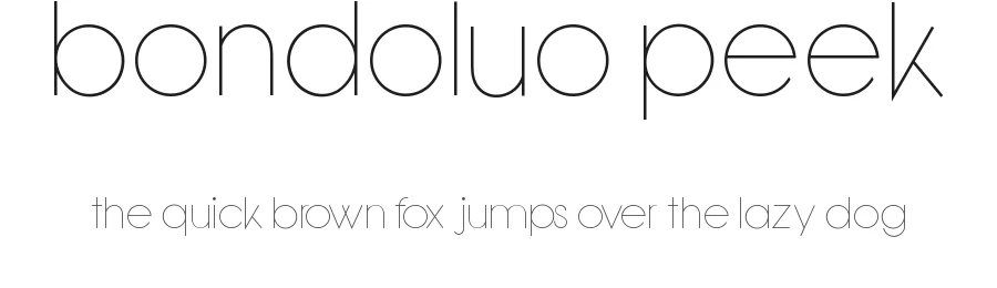 Bondoluo Peek