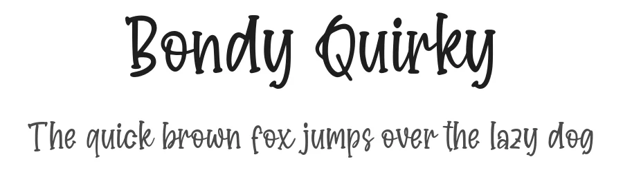 Bondy Quirky