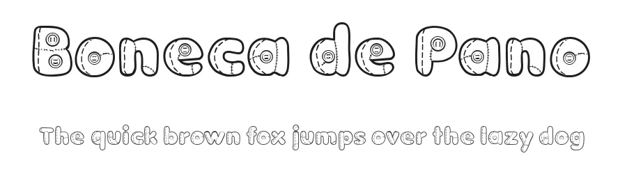 Boneca de Pano by Pedrina Tavares dos Reis — Decorative Font
