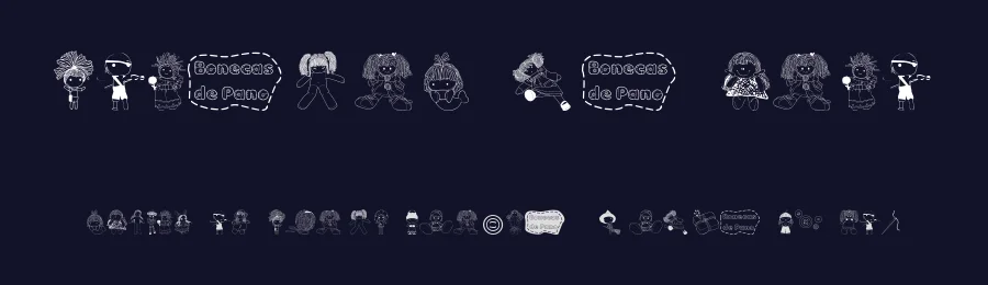 BonecaS de Pano by Pedrina Tavares dos Reis — Dingbats Font — thumbnail 2