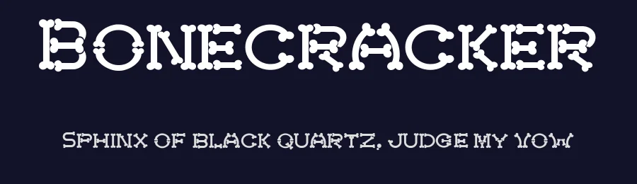 Bonecracker by Otto Maurer Design — Decorative Font — thumbnail 2