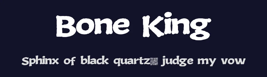 Bone King by Xerographer Fonts — Decorative Font — thumbnail 2