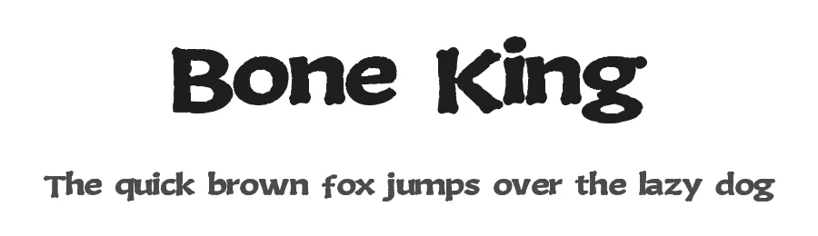 Bone King by Xerographer Fonts — Decorative Font