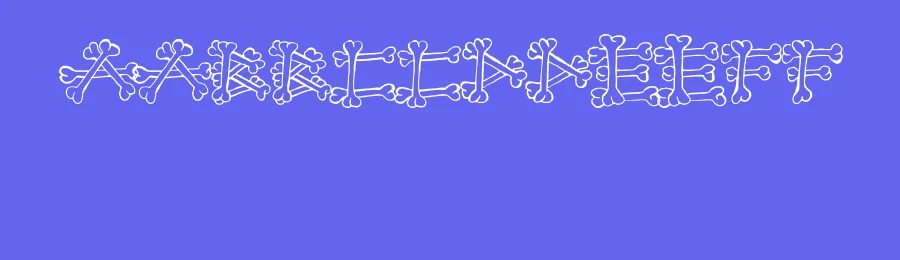 Bones 2 by Shrine Of Isis Font Foudry — Decorative Font — thumbnail 3