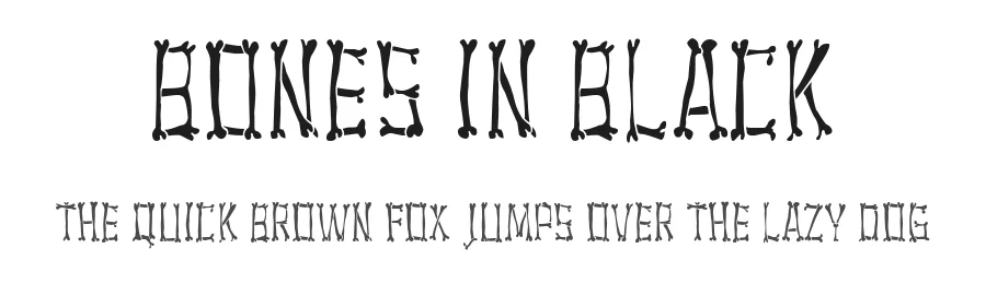 Bones in Black