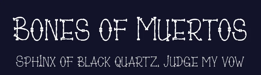 Bones of Muertos by Madatype Studio — Decorative Font — thumbnail 2