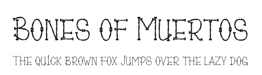 Bones of Muertos by Madatype Studio — Decorative Font