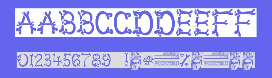 Bonesitos by Woodcutter — Decorative Font — thumbnail 3