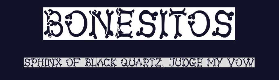 Bonesitos by Woodcutter — Decorative Font — thumbnail 2