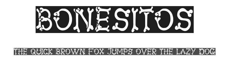 Bonesitos by Woodcutter — Decorative Font