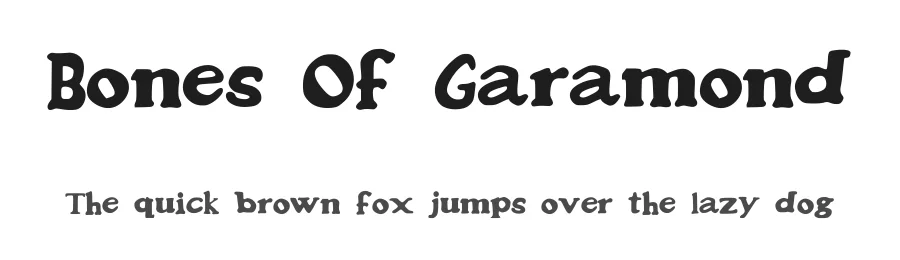 Bones Of Garamond