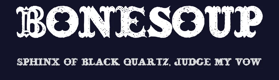 Bonesoup by Billy Argel Fonts ® — Decorative Font — thumbnail 2