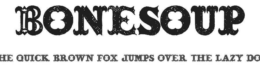 Bonesoup by Billy Argel Fonts ยฎ โ Decorative Font