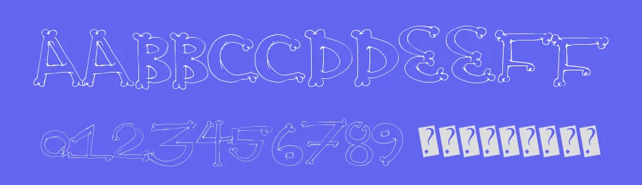 Bone Yard by Xerographer Fonts — Decorative Font — thumbnail 3