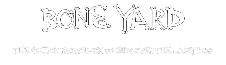 Bone Yard by Xerographer Fonts β Decorative Font