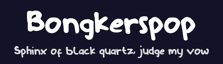 Bongkerspop by Johan Wibisono — Script Handwritten Font — thumbnail 2