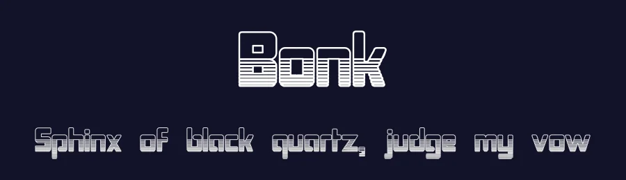 Bonk by GemFonts / Typotheticals — Display Font — thumbnail 2