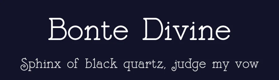 Bonte Divine by ClaudeP — Decorative Font — thumbnail 2