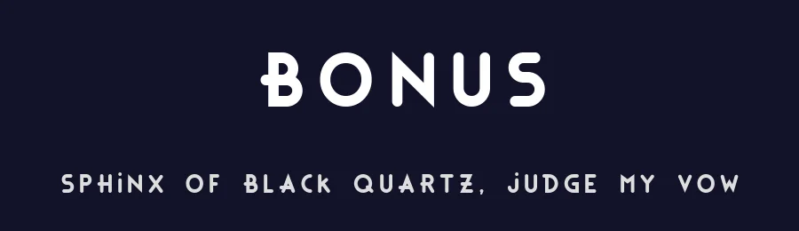 Bonus by BC — Decorative Font — thumbnail 2