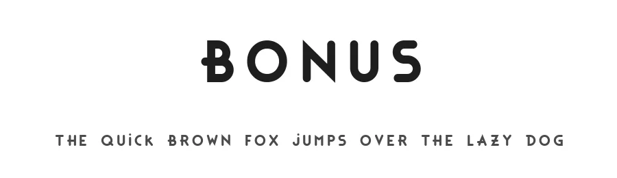 Bonus by BC — Decorative Font