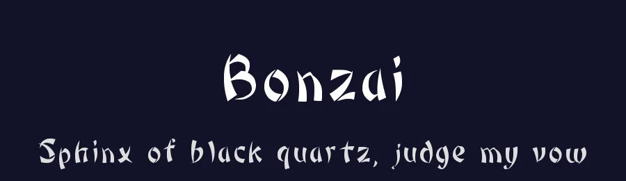 Bonzai — Decorative Font — thumbnail 2
