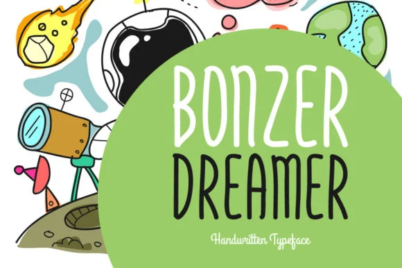 Bonzer Dreamer Font by Shattered Notion — Script Handwritten Font