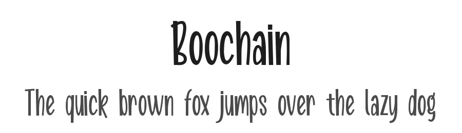 Boochain by DumadiStyle — Decorative Font