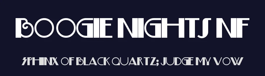 Boogie Nights NF by Nick's Fonts — Decorative Font — thumbnail 2