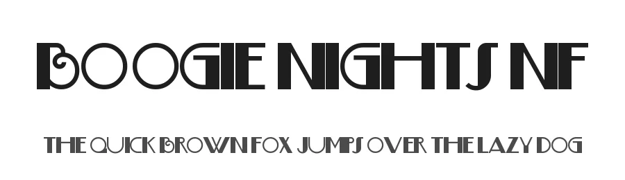 Boogie Nights NF by Nick's Fonts — Decorative Font