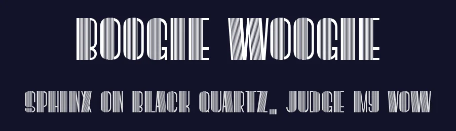 Boogie Woogie by Vladimir Nikolic — Decorative Font — thumbnail 2