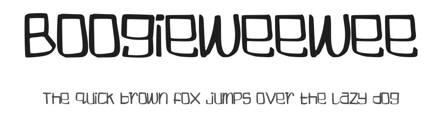 Boogieweewee by Ohab Tbj — Decorative Font
