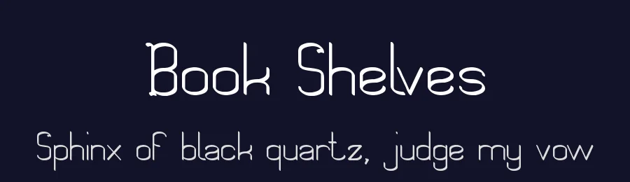 Book Shelves by weknow — Decorative Font — thumbnail 2